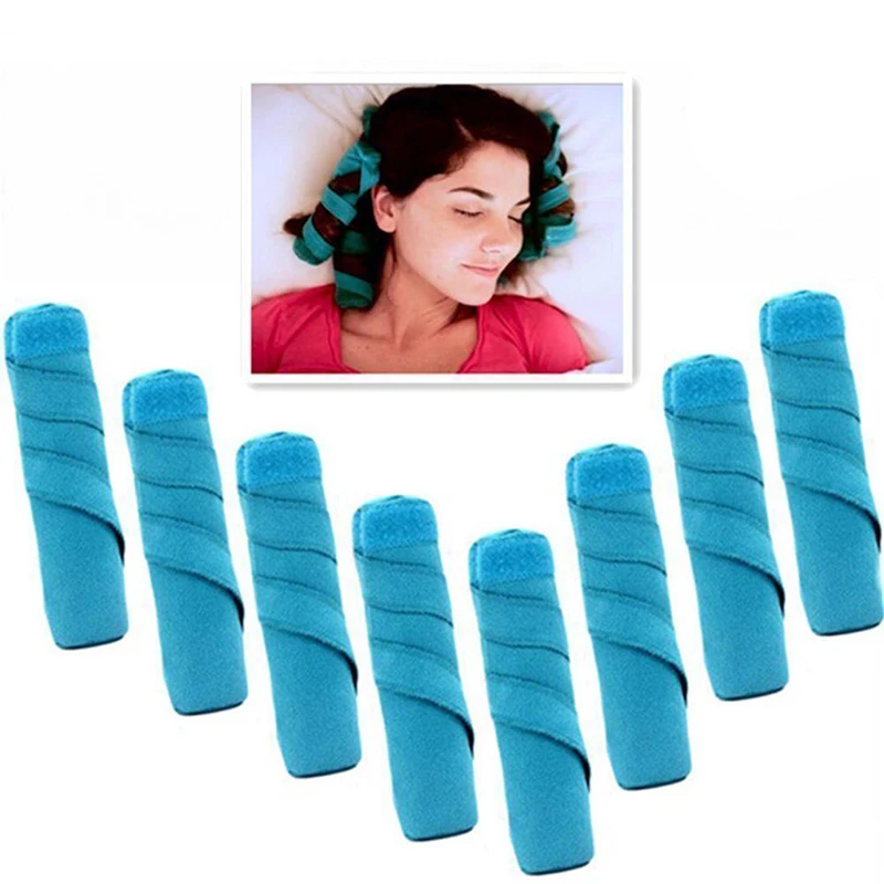 8pcs Hair Rollers Sleep Styler Kit Long Cotton Curlers DIY Styling Tools Blue Color Magic Hair Dressing Charming Hairstyle
8pcs Hair Rollers Sleep Styler Kit Long Cotton Curlers DIY Styling Tools Blue Color Magic Hair Dressing Charming Hairstyle