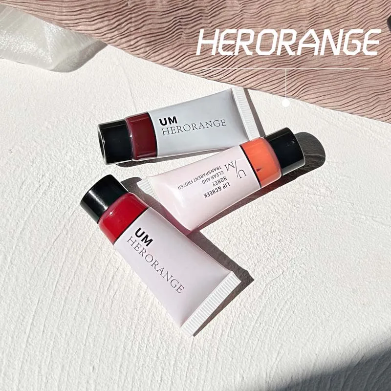 

HERORANGE 4 Colors Lip Gloss Long Lasting Non-stick Cup Lipstick Pigment Dual-use Lip Mud And Cheeks Lip Glaze Clear Tint Makeup