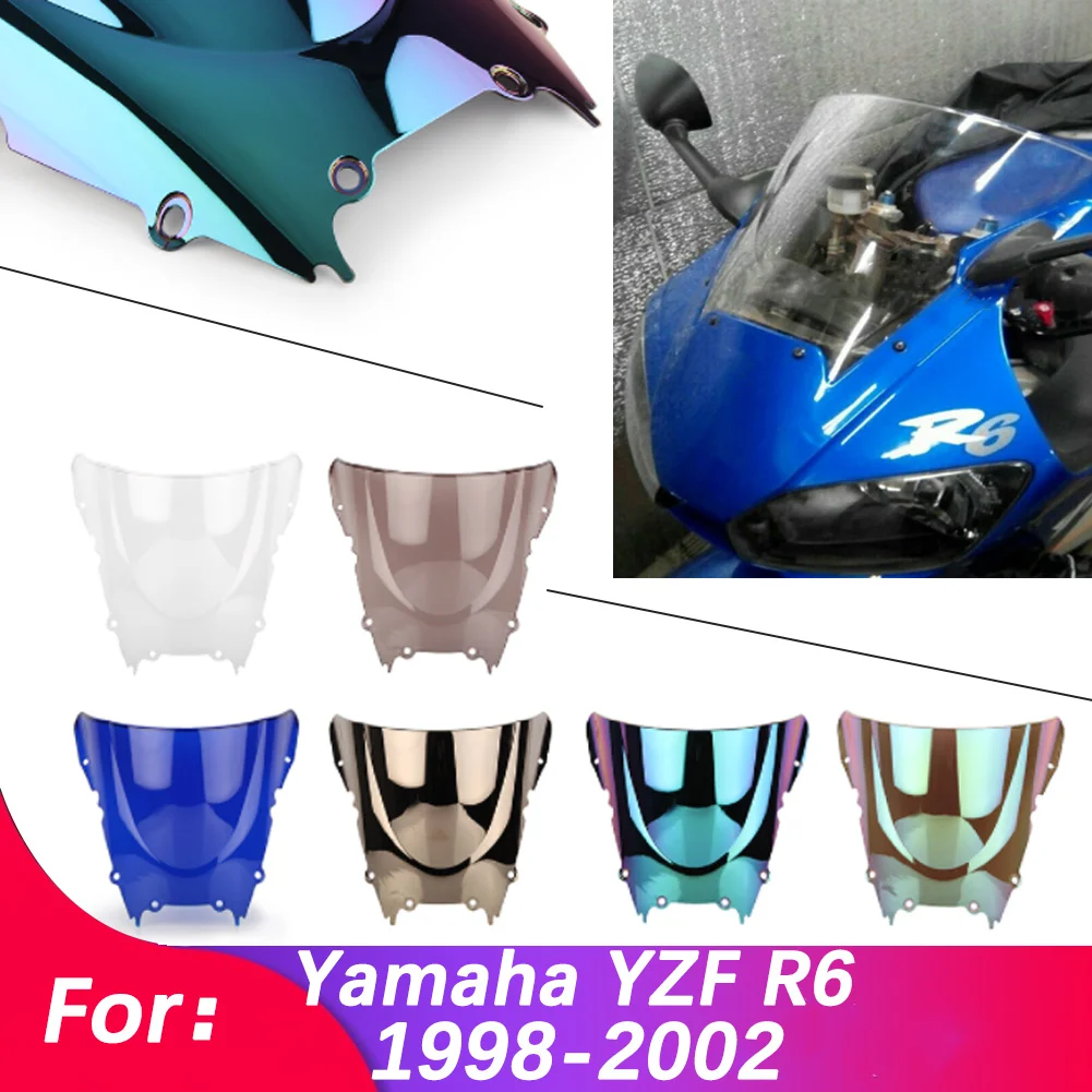 Windscreen Motorcycle Windshield Wind Shield Screen Protector Parts For Yamaha YZF R6/YZFR6/YZF-R6 600 1998-2002
Windscreen Motorcycle Windshield Wind Shield Screen Protector Parts For Yamaha YZF R6/YZFR6/YZF-R6 600 1998-2002