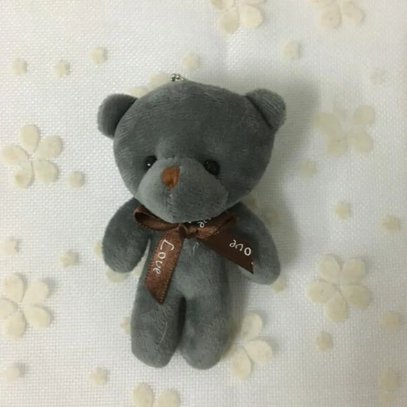 

2023 10CM Wedding Bear Stuffed Plush Toy Accessories Plush Toy Bear Key Chain Plush Toy I0134