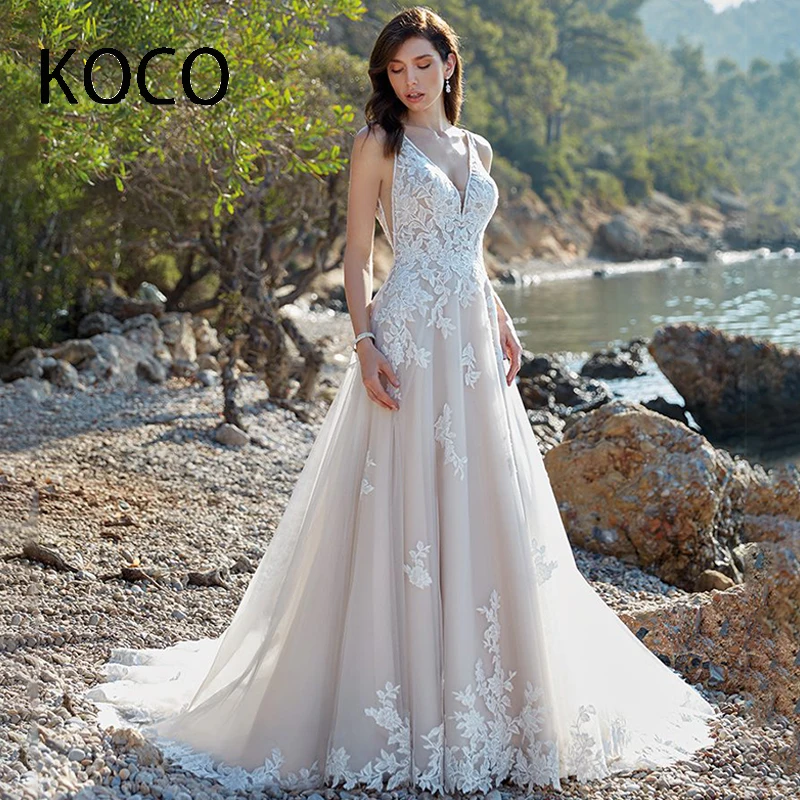 

MACDOUGAL Vestidos De Novia Wedding Dress For Women 2022 Bridal A-line V-neck Backless Appliques Tea-length Bridal Gown Custom