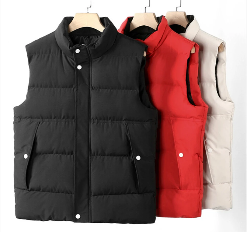 Winter Body Warmer Gillet Mens Fashion Stand Collar Waistcoat Warm Thick Padded Quilted Sleeveless Coat Men Warm Down Vest
Winter Body Warmer Gillet Mens Fashion Stand Collar Waistcoat Warm Thick Padded Quilted Sleeveless Coat Men Warm Down Vest