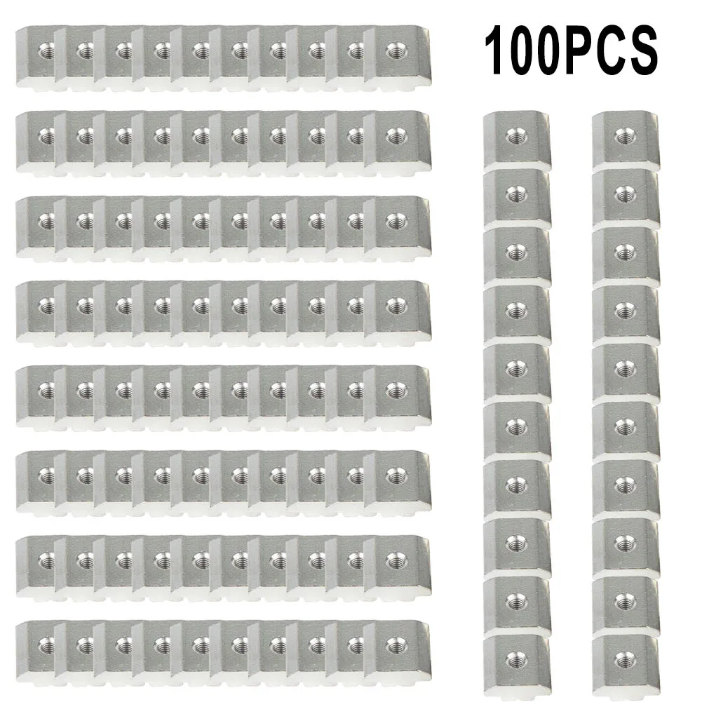100pcs M8 Slot Nut Groove Blocks For 30 40 45 Series EU Aluminum Extrusion Profile Sliding Nut Solar PV Fasten Connector
100pcs M8 Slot Nut Groove Blocks For 30 40 45 Series EU Aluminum Extrusion Profile Sliding Nut Solar PV Fasten Connector