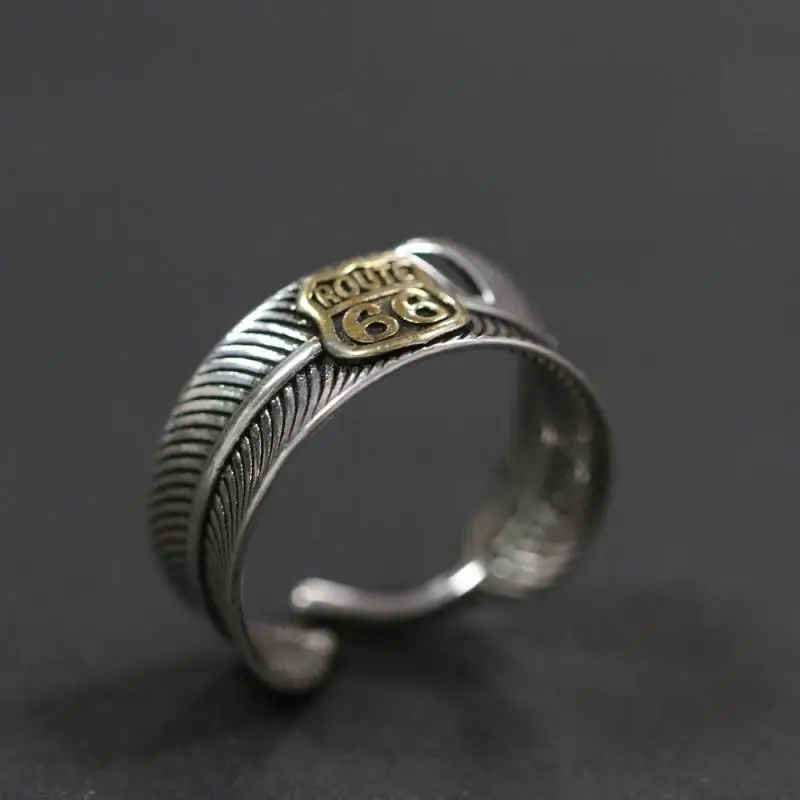 European Punk Style Replica 66 Seal Silver Color Open Feather Ring Men's Hip-Hop Rock Trend Party Jewelry Accessories
European Punk Style Replica 66 Seal Silver Color Open Feather Ring Men's Hip-Hop Rock Trend Party Jewelry Accessories