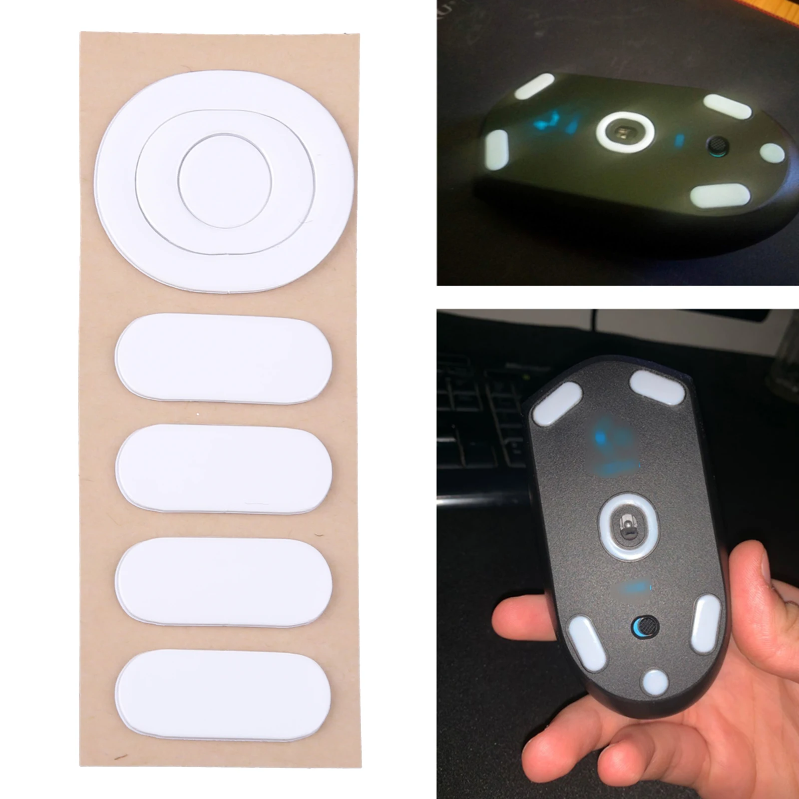 1 Set 0.6mm Curve Edge Mouse Feet Mouse Skates for logitech G304 G305 Mouse 
1 Set 0.6mm Curve Edge Mouse Feet Mouse Skates for logitech G304 G305 Mouse