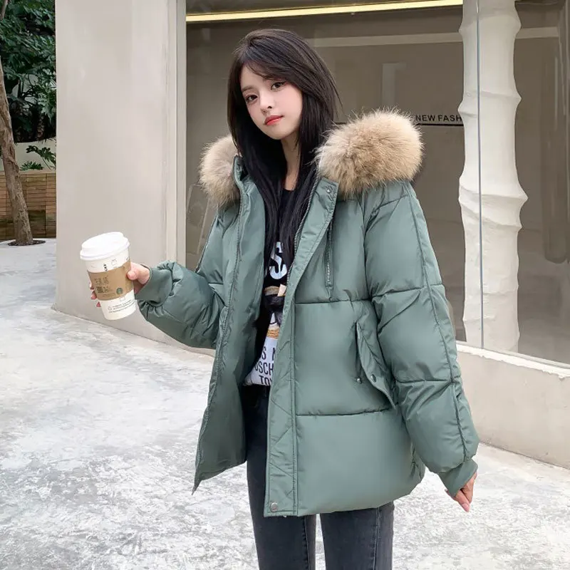 2022 Winter New Women Hooded Down Jacket Plus Velvet Warm Cotton Clothing Fashion Mid-length Loose Coat Elegant Lady Clothing
2022 Winter New Women Hooded Down Jacket Plus Velvet Warm Cotton Clothing Fashion Mid-length Loose Coat Elegant Lady Clothing
