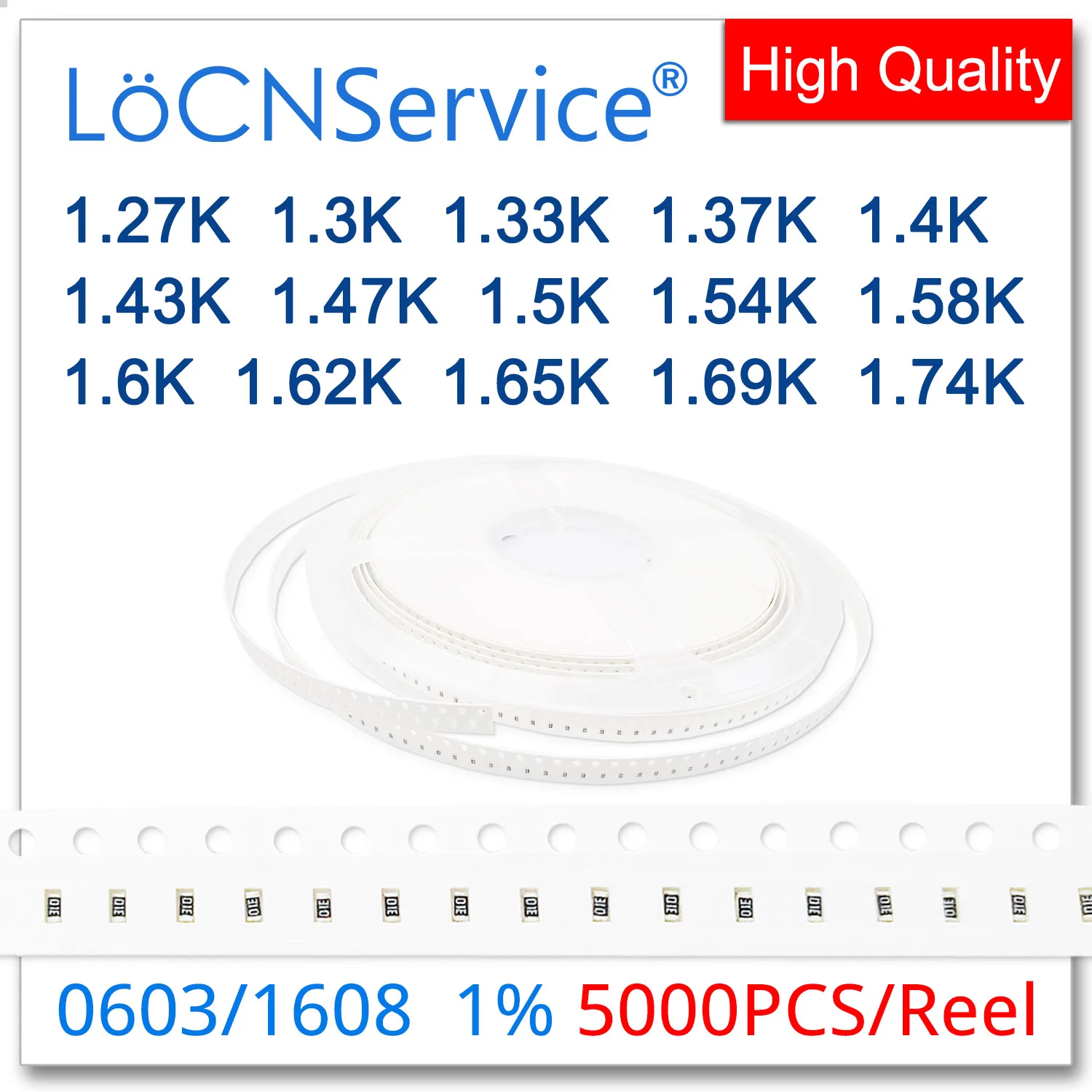 LoCNService 0603 1% 5000 шт. 1,27 K 1,3 K 1,33 K 1,37 K 1,4 K 1,43 K 1,47 K 1,5 K 1,54 K 1,58 K 1,6 K 1,62 K 1,65 K 1,69 K 1,74 K 1608 резистор
LoCNService 0603 1% 5000 шт. 1,27 K 1,3 K 1,33 K 1,37 K 1,4 K 1,43 K 1,47 K 1,5 K 1,54 K 1,58 K 1,6 K 1,62 K 1,65 K 1,69 K 1,74 K 1608 резистор
