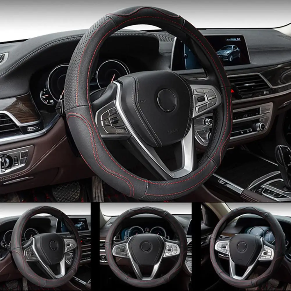 Useful Non-fading Breathable Auto Steering Wheel Protector Car Accessories Steering Wheel Case Steering Wheel Cover
Useful Non-fading Breathable Auto Steering Wheel Protector Car Accessories Steering Wheel Case Steering Wheel Cover