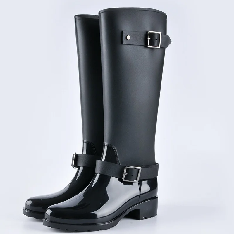 Comemore New PVC Ladies Waterproof Long Rain Boots Women Breathable Fashion Knee High Rainboots Rubber Water Shoes Female Black
Comemore New PVC Ladies Waterproof Long Rain Boots Women Breathable Fashion Knee High Rainboots Rubber Water Shoes Female Black