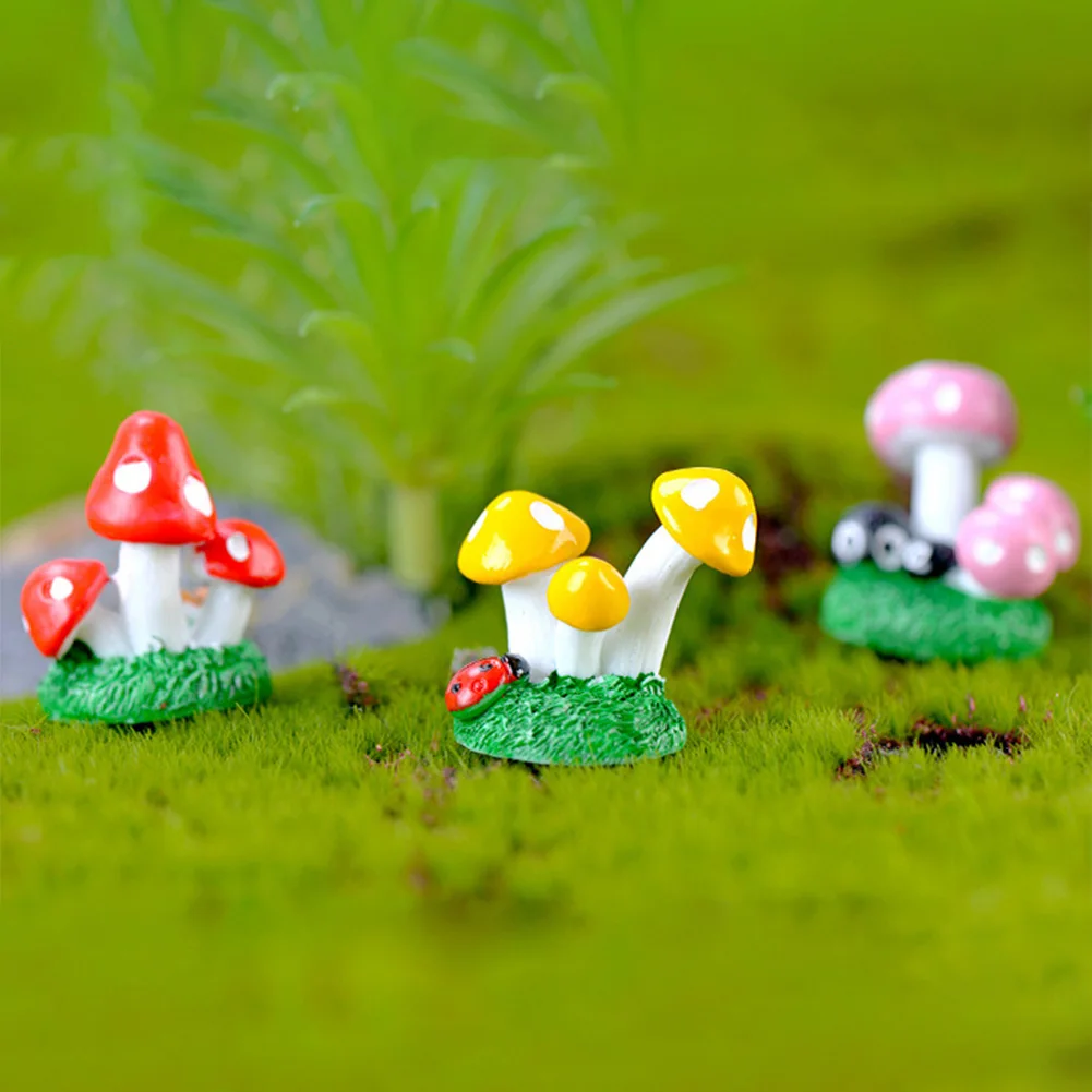 Mini Mushroom Cartoon Animal Miniature Ornament Fairy Garden Decoration Micro Landscapes Figurines Crafts Garden Home Decor
Mini Mushroom Cartoon Animal Miniature Ornament Fairy Garden Decoration Micro Landscapes Figurines Crafts Garden Home Decor