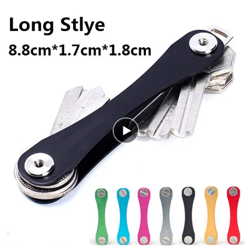 1PC EDC Long Style Aluminum Alloy Key Storage Clip Car Key Holder Keys Organizer Folder Smart Keychain Key Storage Collector
1PC EDC Long Style Aluminum Alloy Key Storage Clip Car Key Holder Keys Organizer Folder Smart Keychain Key Storage Collector