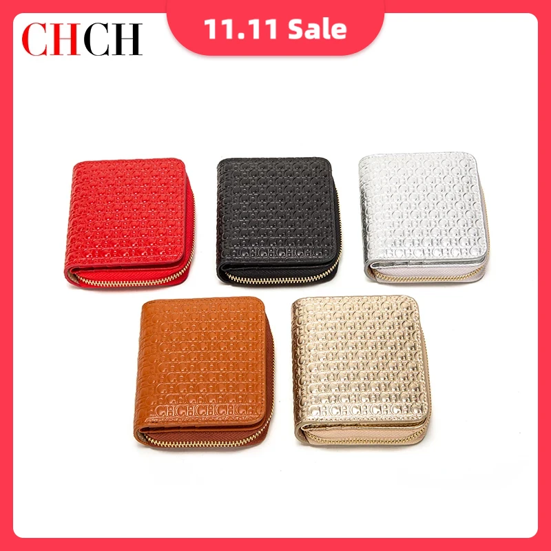 CHCH Luxury Designer Women's Wallet Genuine Leather Clutches Coin Purse Card Holder Zipper Short Wallets Bags
CHCH Luxury Designer Women's Wallet Genuine Leather Clutches Coin Purse Card Holder Zipper Short Wallets Bags