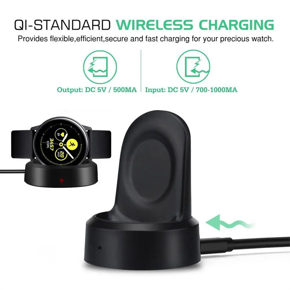 

Smart Watch Wireless Charger Charging Base for Samsung Galaxy watch 42mm 46mm SM-R800 R805 R810 R815 Smart Bracelet Charging
