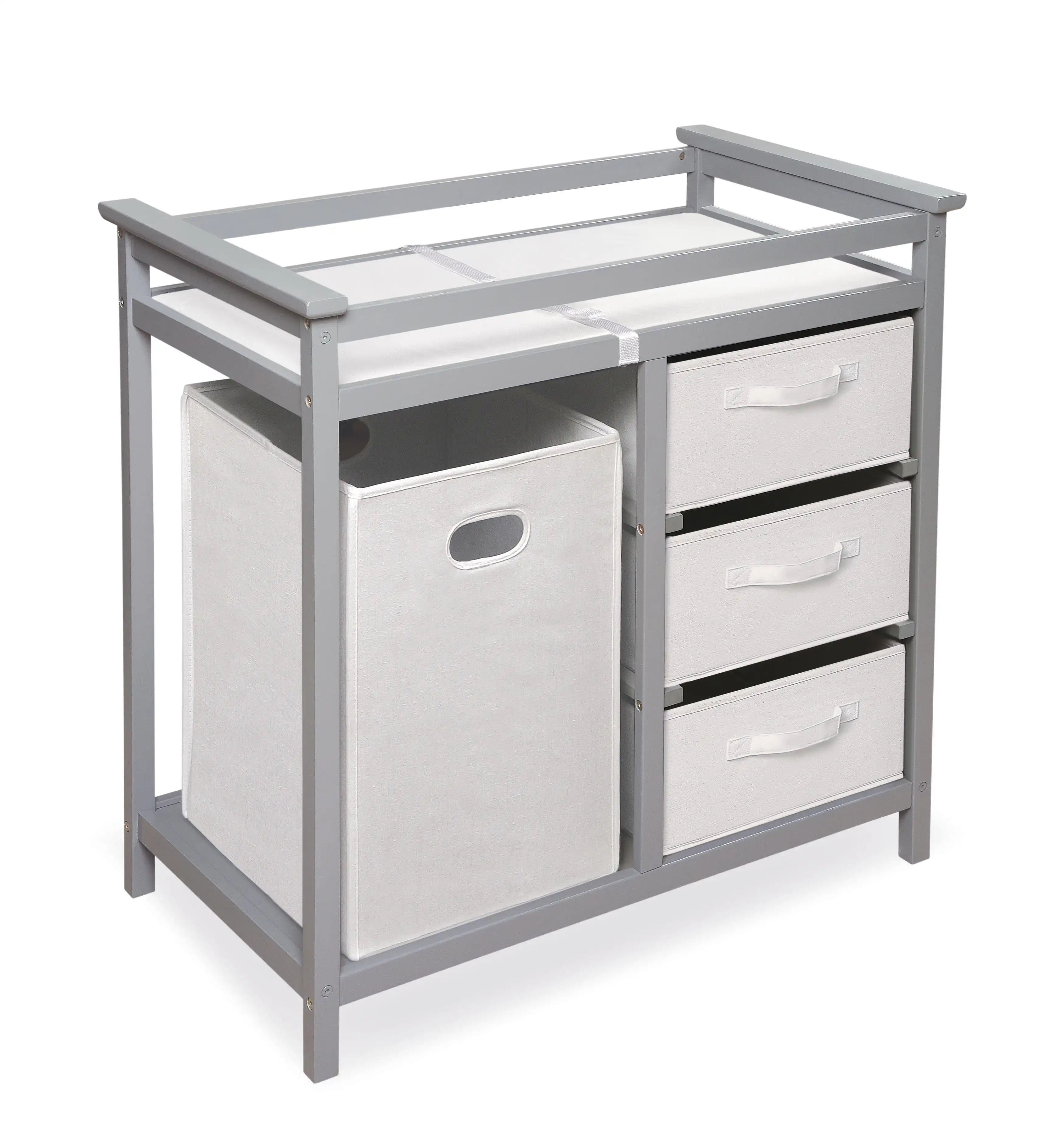 Free Shipping Modern Baby Changing Table with Hamper and 3 Baskets Gray Includes Pad
Free Shipping Modern Baby Changing Table with Hamper and 3 Baskets Gray Includes Pad