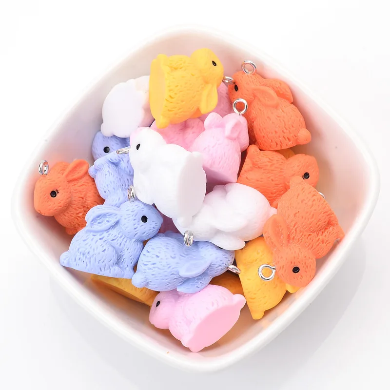 HEYUYAO 10pcs/lot 5 Color Resin Rabbit Animal Charms Pendant Cabochons DIY Keychain Necklace for Jewelry Making Accessories
HEYUYAO 10pcs/lot 5 Color Resin Rabbit Animal Charms Pendant Cabochons DIY Keychain Necklace for Jewelry Making Accessories