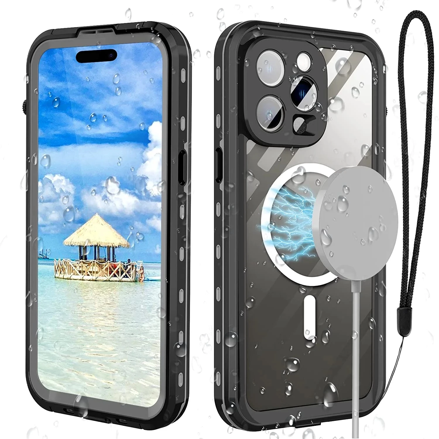 Водонепроницаемый чехол для iPhone 13 14 Pro Max, Совместимый Чехол 14 Plus Magsafe, магнитный Магнитный чехол с полной защитой, чехол для телефона со шнурк...
Водонепроницаемый чехол для iPhone 13 14 Pro Max, Совместимый Чехол 14 Plus Magsafe, магнитный Магнитный чехол с полной защитой, чехол для телефона со шнурк...