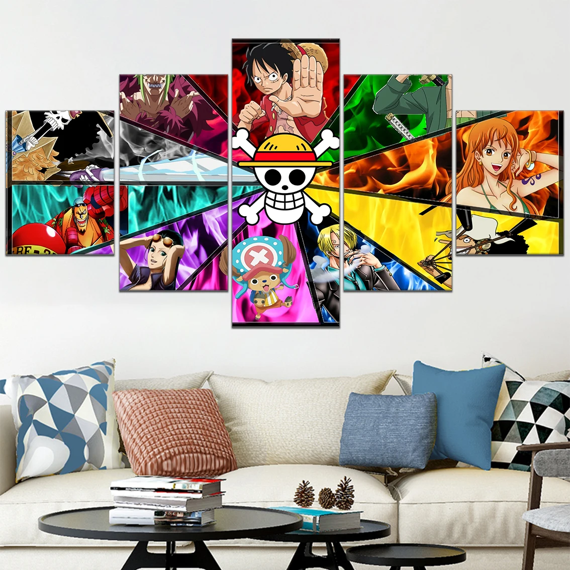 Anime One Piece Wall Art Poster Luffy Zoro 5 Panels Print Canvas Painting Picture Modern Living Room Home Decoration Modular
Anime One Piece Wall Art Poster Luffy Zoro 5 Panels Print Canvas Painting Picture Modern Living Room Home Decoration Modular