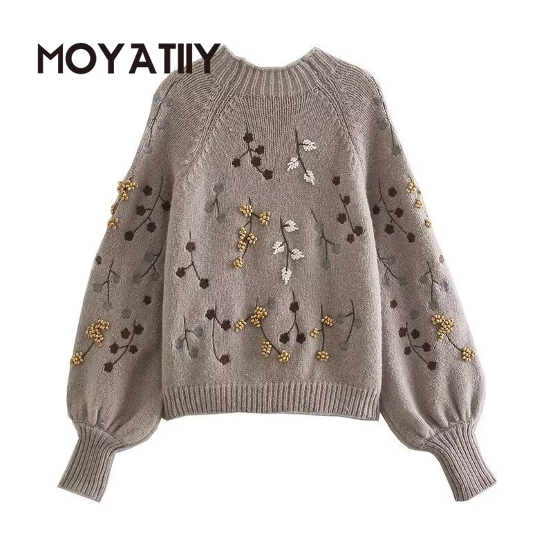 MOYATIIY Women Winter Sweater 2022 Fashion Warm Loose Pullover Sweaters Beading Embroidery Design Female Jumper
MOYATIIY Women Winter Sweater 2022 Fashion Warm Loose Pullover Sweaters Beading Embroidery Design Female Jumper