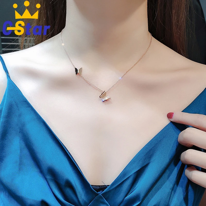 Butterfly Pendant Necklace For Women Korean Fashion 14K Gold Color0 Chain Simple Internet Celebrity Daily Wear Jewelry
Butterfly Pendant Necklace For Women Korean Fashion 14K Gold Color0 Chain Simple Internet Celebrity Daily Wear Jewelry