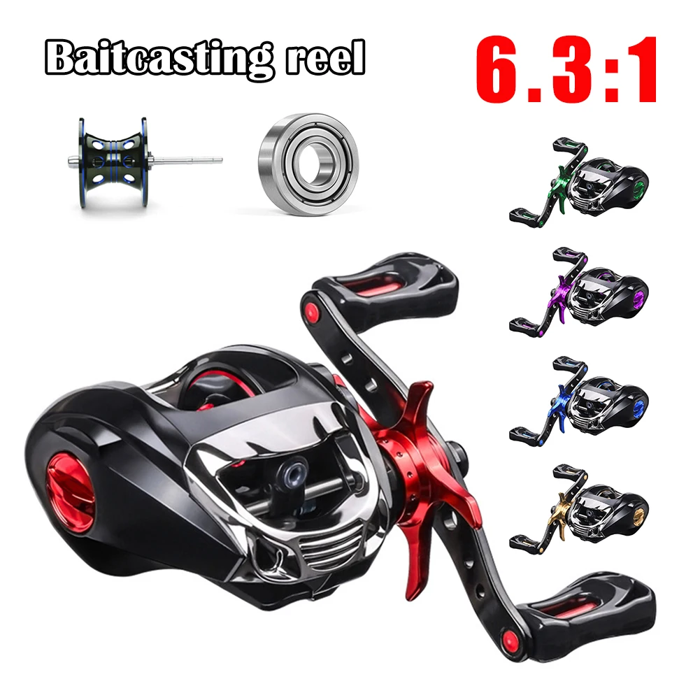 New Baitcasting Reel 12+1BB 6.3:1 High Speed 8KG Max Drag Fishing Reel For Bass in ocean environment 48Hours Cheap Reel Fishing
New Baitcasting Reel 12+1BB 6.3:1 High Speed 8KG Max Drag Fishing Reel For Bass in ocean environment 48Hours Cheap Reel Fishing