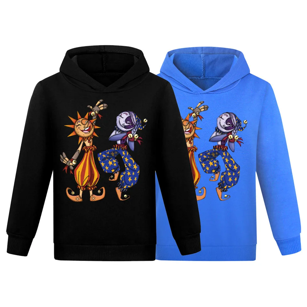 Kids Sundrop&Moondrop Hoodie Harajuku Boys Girls Fashion FNAF Sun clown Sweatshirts Anime Children Long Sleeves Cotton Hoodie
Kids Sundrop&Moondrop Hoodie Harajuku Boys Girls Fashion FNAF Sun clown Sweatshirts Anime Children Long Sleeves Cotton Hoodie
