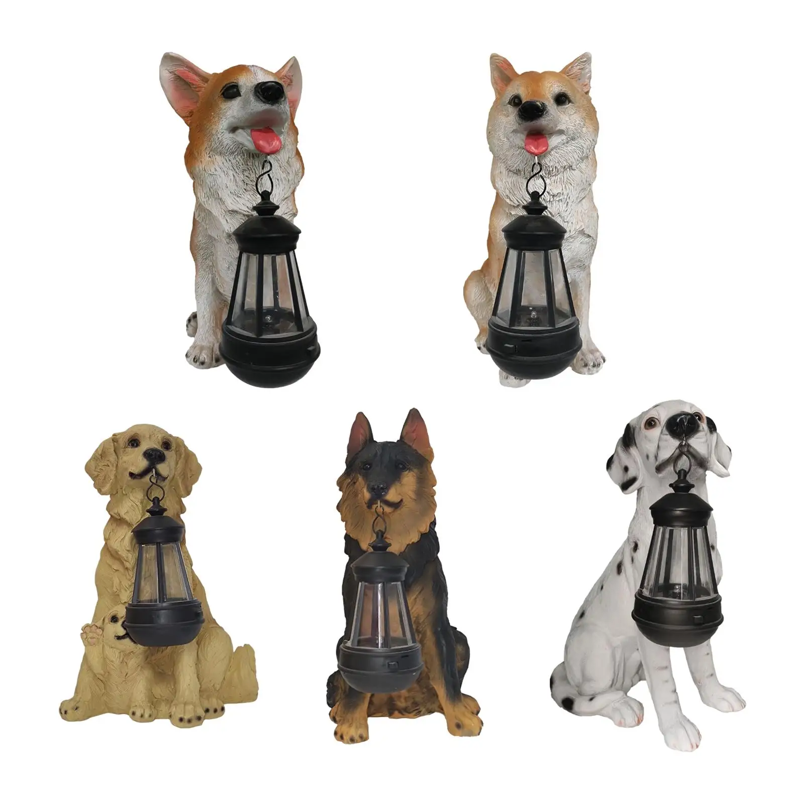 Resin Figurine Hanging Lantern Ornament Lighting Lamp Decorative Housewarming Solar Lights Garden Dogs Statue for Patio Lawn
Resin Figurine Hanging Lantern Ornament Lighting Lamp Decorative Housewarming Solar Lights Garden Dogs Statue for Patio Lawn