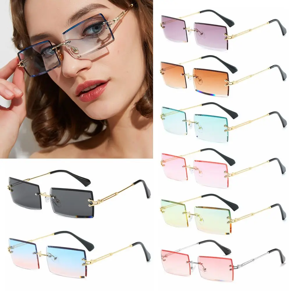 Summer Summer Eyewear UV400 Rimless Square Sunglasses Shades Fashion Sunglasses Rectangle Sun Glasses
Summer Summer Eyewear UV400 Rimless Square Sunglasses Shades Fashion Sunglasses Rectangle Sun Glasses