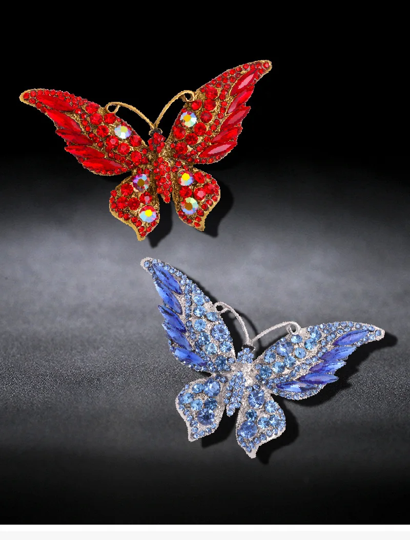 Vintage Crystal Zircon Butterfly Brooch Women Fashion Animal Insect High-end All-match Coat Corsage Gift Jewelry Accessories
Vintage Crystal Zircon Butterfly Brooch Women Fashion Animal Insect High-end All-match Coat Corsage Gift Jewelry Accessories