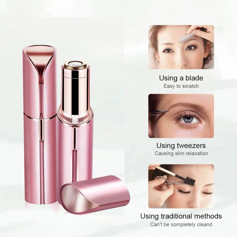 2 Styles Lipstick Electric Eyebrow Machine Trimmer Hair Removal Women's Hair Removal Device Mini Facial Hair Removal Instrument
2 Styles Lipstick Electric Eyebrow Machine Trimmer Hair Removal Women's Hair Removal Device Mini Facial Hair Removal Instrument