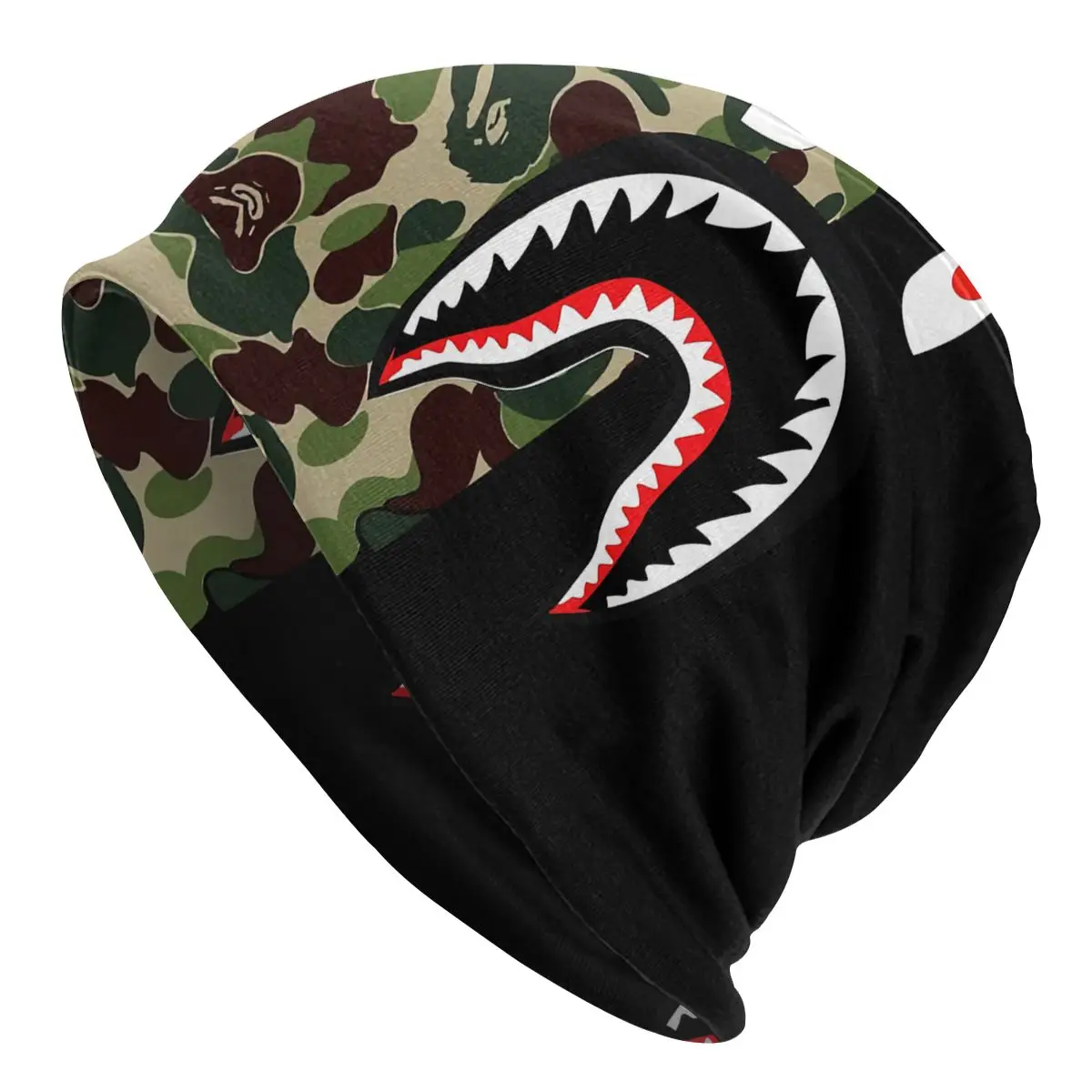 Camo Camouflage Old Bonnet Homme Street Knitting Hat For Men Women Warm Winter Shark Teeth Bape Pattern Beanies Caps
Camo Camouflage Old Bonnet Homme Street Knitting Hat For Men Women Warm Winter Shark Teeth Bape Pattern Beanies Caps