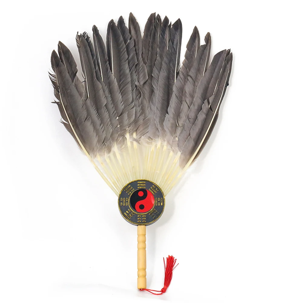 Large Chinoiserie Zhuge Kongming Feather Fan Retro Chinese Style Three Kingdoms Yin Yang Tai Chi Gossip Tassel Hand Fan Decor
Large Chinoiserie Zhuge Kongming Feather Fan Retro Chinese Style Three Kingdoms Yin Yang Tai Chi Gossip Tassel Hand Fan Decor