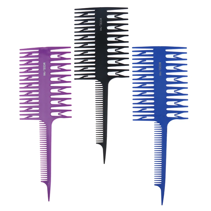 

1PC Profession Dyeing Comb Weave Comb Tail Pro-hair Highlighting Comb Weaving Cutting Combs Hair Brush for Hairdressing Salon