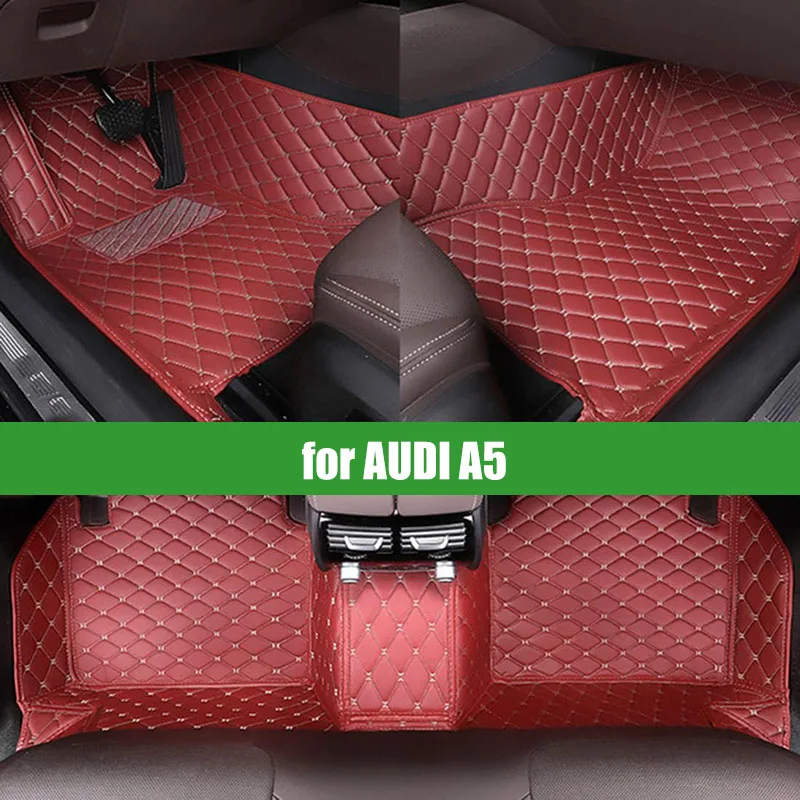 Автомобильные напольные коврики CRLCRT для AUDI A5 2017-2019 Custom 5 N, автомобильные накладки на ножки, аксессуары для интерьера