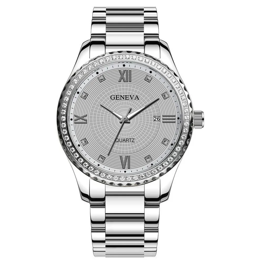 Luxury Fashion Hot Selling New Roman Scale Men's Diamond Calendar Steel Belt Watch Men's Quartz Belt Watch
Luxury Fashion Hot Selling New Roman Scale Men's Diamond Calendar Steel Belt Watch Men's Quartz Belt Watch