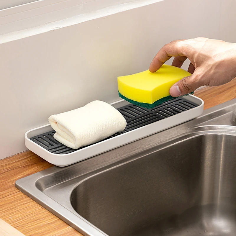 Sink Soap Storage Rack Sponge Holder Cup Tableware Drain Tray Dish Washing Scrubber Kitchen Storage Trays Home Organizer
Sink Soap Storage Rack Sponge Holder Cup Tableware Drain Tray Dish Washing Scrubber Kitchen Storage Trays Home Organizer