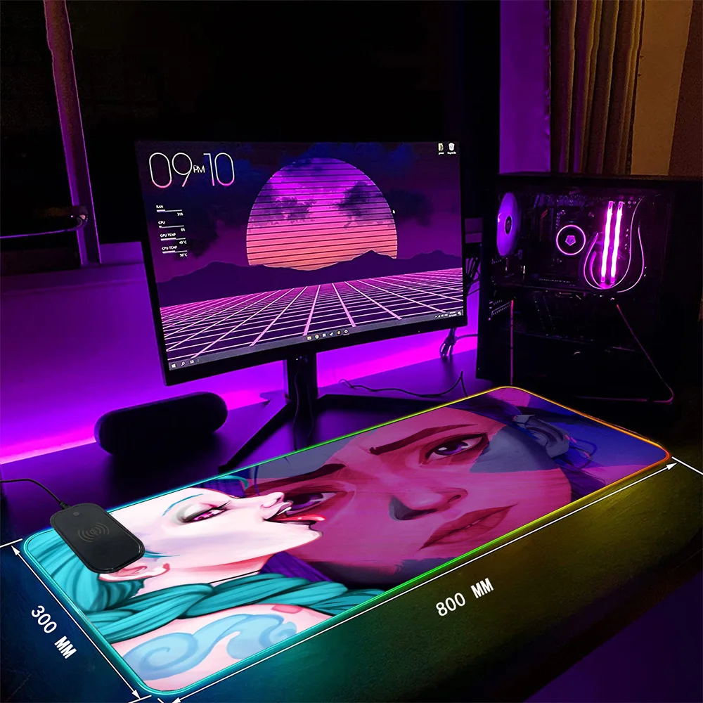 MRGLZY LOL Gaming RGB Wireless Charging Mouse Pad Qi Color LED Light Mouse Pad Large Color for Computer Desktop Gaming Keyboard
MRGLZY LOL Gaming RGB Wireless Charging Mouse Pad Qi Color LED Light Mouse Pad Large Color for Computer Desktop Gaming Keyboard