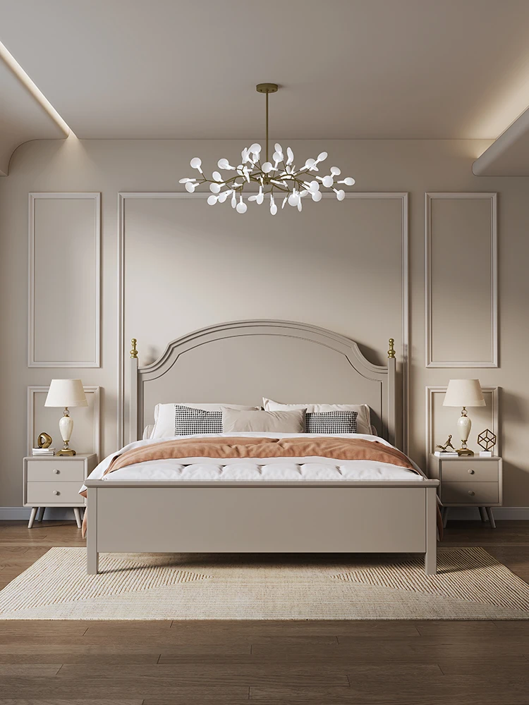 Solid Wood Bed 1.5 M1.8 M Morandi Gray American Double 2 M X2 M 2 M Master Bedroom Bed
Solid Wood Bed 1.5 M1.8 M Morandi Gray American Double 2 M X2 M 2 M Master Bedroom Bed