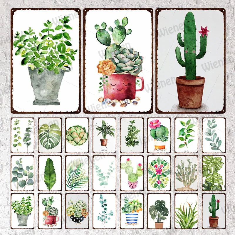 Green Plants Metal Tin Sign Live Cactus Succulent Potted Metal Plate Plaque Vintage Flower Shop Wall Garden Metal Decor Poster
Green Plants Metal Tin Sign Live Cactus Succulent Potted Metal Plate Plaque Vintage Flower Shop Wall Garden Metal Decor Poster