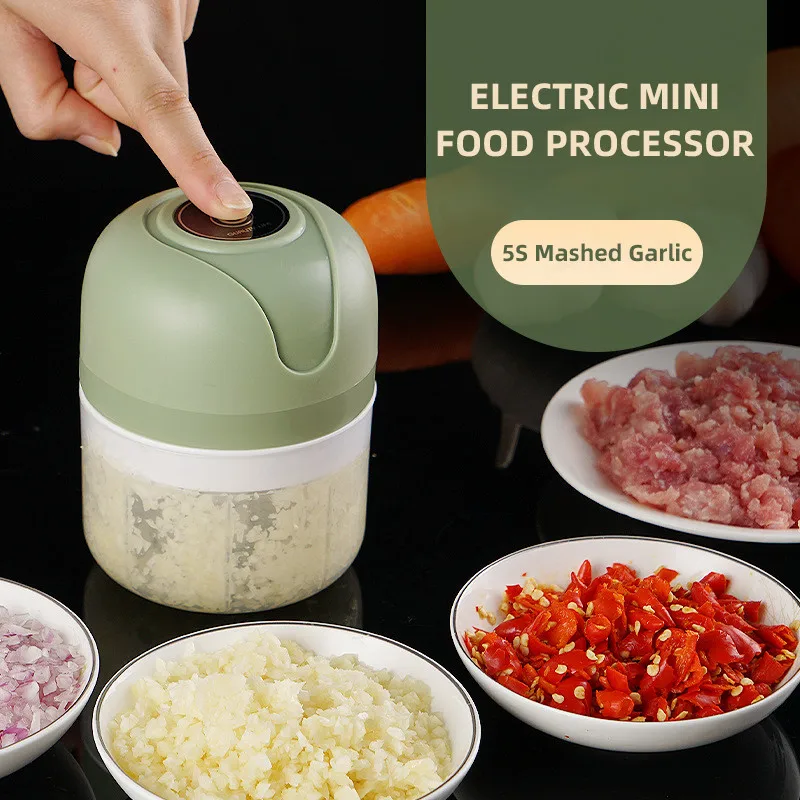 Electric Food Chopper Mini Portable Vegetable Meat Grinder Garlic Chopper Household Masher Kitchen Accessories
Electric Food Chopper Mini Portable Vegetable Meat Grinder Garlic Chopper Household Masher Kitchen Accessories