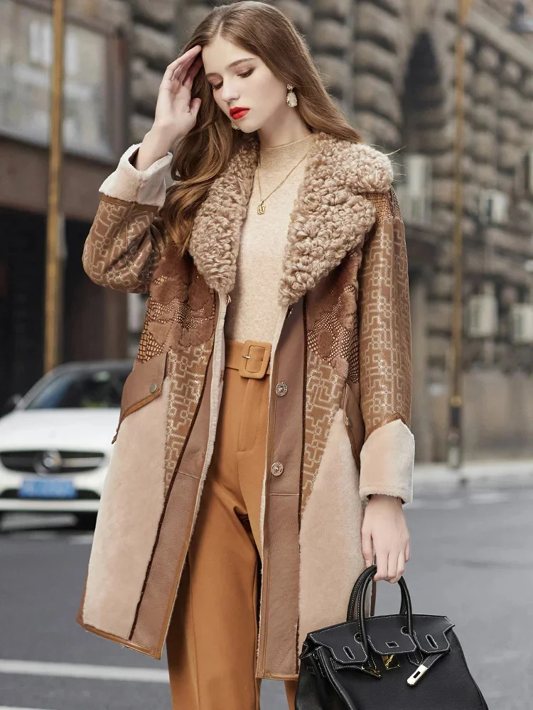 Sheep Patty Fashion Fur Women's Coat Heavy Industry Casual Style Lamb Fur Collar Fur Coat
Sheep Patty Fashion Fur Women's Coat Heavy Industry Casual Style Lamb Fur Collar Fur Coat