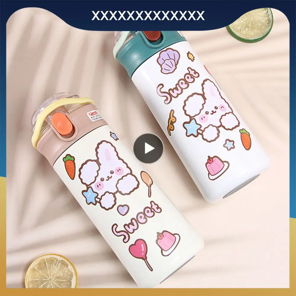 304 Stainless Steel Thermos Bottle With Straw Portable Insulated Cup Cartoon Style Straw Water Cup For Outdoor Sports Non-toxic
304 Stainless Steel Thermos Bottle With Straw Portable Insulated Cup Cartoon Style Straw Water Cup For Outdoor Sports Non-toxic