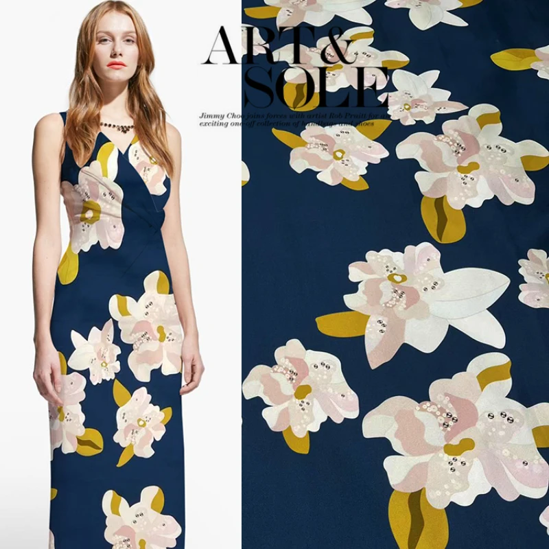 Silk Crepe Fabric Spring Summer Digital Print Mulberry Silks Dress Fashion Cheongsam Shirt Fabrics Diy Sew Tulle Material Cloth
Silk Crepe Fabric Spring Summer Digital Print Mulberry Silks Dress Fashion Cheongsam Shirt Fabrics Diy Sew Tulle Material Cloth