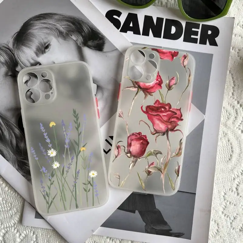 Flower Phone Case Matte fundas shell cover for iphone 6 6s 7 8 plus xr x xs 11 12 13 mini pro max High Quality
Flower Phone Case Matte fundas shell cover for iphone 6 6s 7 8 plus xr x xs 11 12 13 mini pro max High Quality