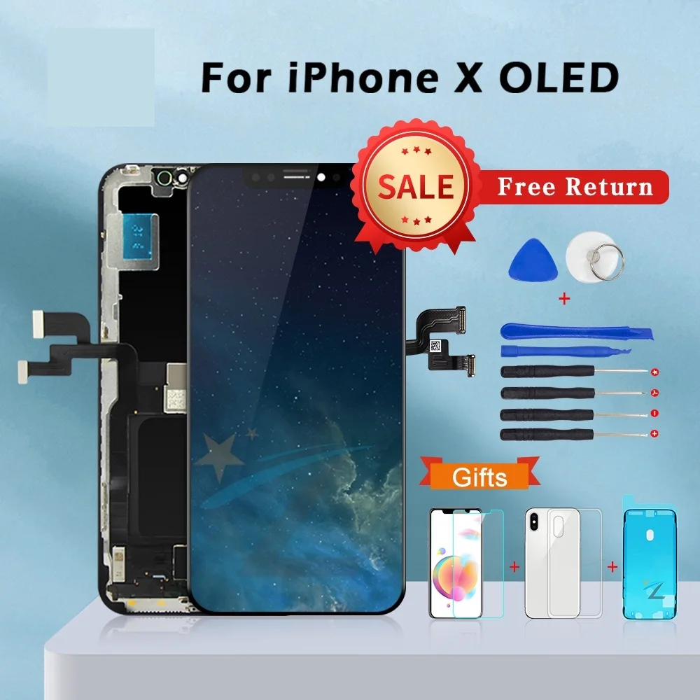 AAA+++ For IPhone X With 3D Touch Digitizer Assembly No Dead Pixel LCD Screen Replacement Display For IPhoneX LCD With Gift
AAA+++ For IPhone X With 3D Touch Digitizer Assembly No Dead Pixel LCD Screen Replacement Display For IPhoneX LCD With Gift