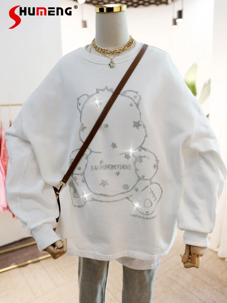 2021 Sprign Fall Ladies New Loose Oversized Pullover Sweatshirt Women's Fashion Long-Sleeved Crew Neck Top Simple Casual Hoodie
2021 Sprign Fall Ladies New Loose Oversized Pullover Sweatshirt Women's Fashion Long-Sleeved Crew Neck Top Simple Casual Hoodie