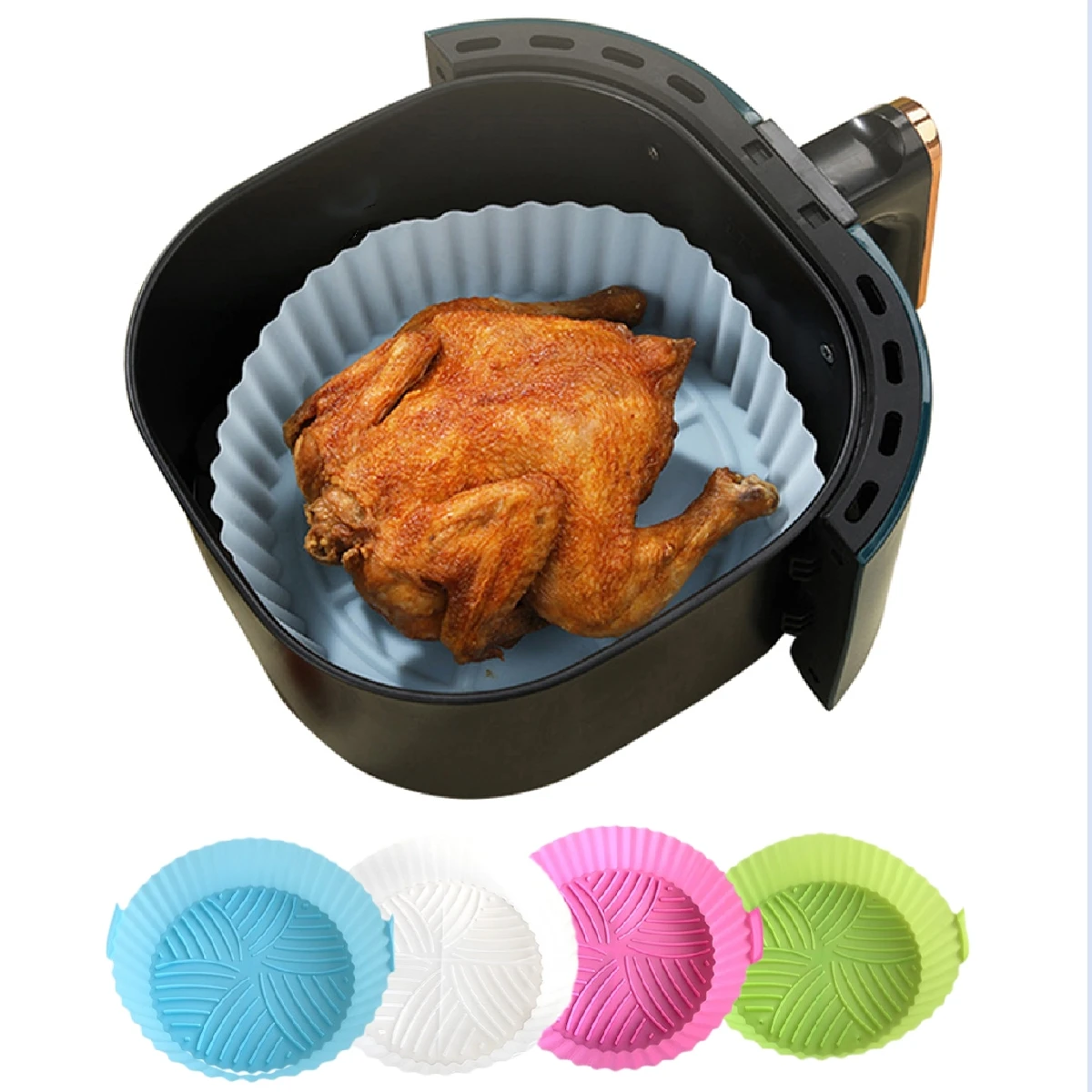 Simple Silicone Air Fryer Pot Tray Liner Oven Accessories Pan Baking Tool Pastry Cake Jelly Kitchen Novel Shape Reusable Basket
Simple Silicone Air Fryer Pot Tray Liner Oven Accessories Pan Baking Tool Pastry Cake Jelly Kitchen Novel Shape Reusable Basket