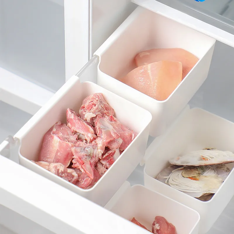 Refrigerator Side Door Storage Box Kitchen Finishing Artifact Sub-packing Food Grade Sub-packing Preservation Storage Box
Refrigerator Side Door Storage Box Kitchen Finishing Artifact Sub-packing Food Grade Sub-packing Preservation Storage Box
