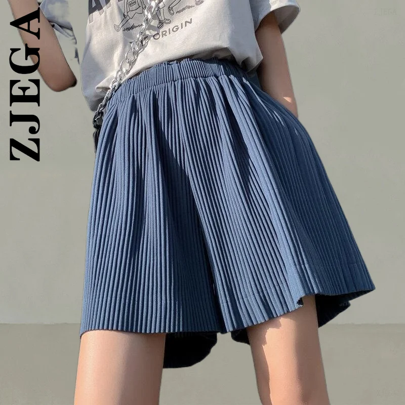 Zjega Women Shorts Summer High Waist Sportswear Solid Color Loose Short Pants Bottoms Vintage Women's Pants Quality Female
Zjega Women Shorts Summer High Waist Sportswear Solid Color Loose Short Pants Bottoms Vintage Women's Pants Quality Female