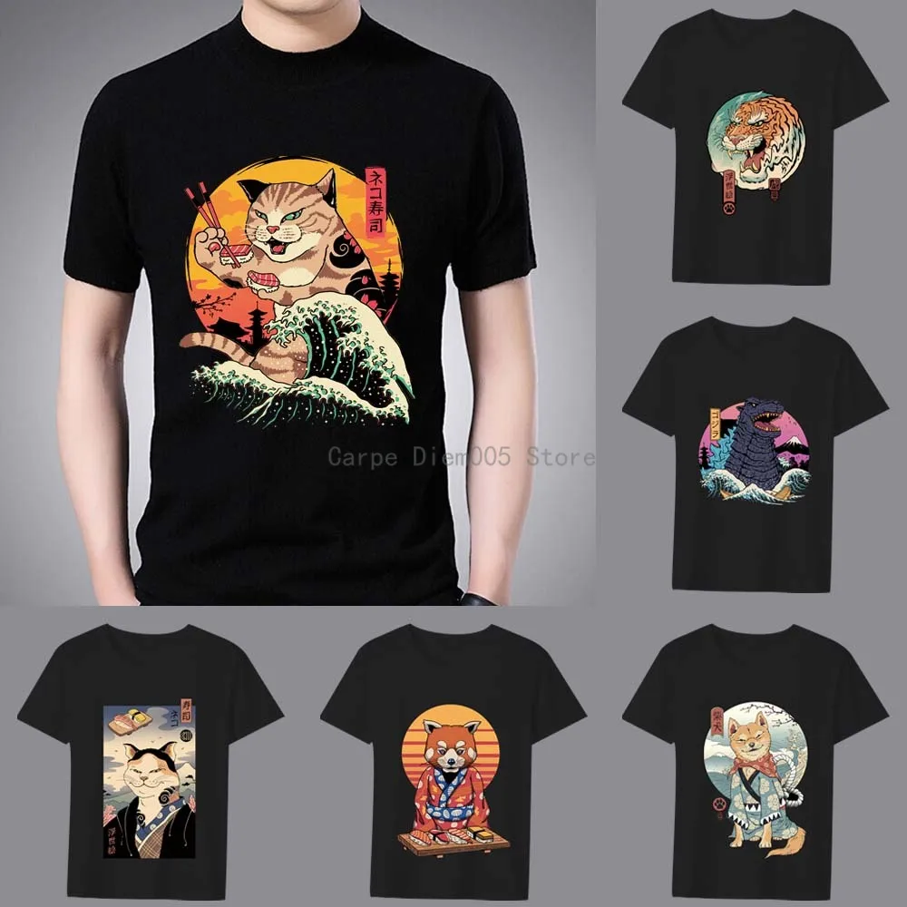 Men's T-shirt Basic Print Short Sleeve Anime Japanese Genki Cat Series Casual O-neck Youth Men's Commuter Comfortable Shirt
Men's T-shirt Basic Print Short Sleeve Anime Japanese Genki Cat Series Casual O-neck Youth Men's Commuter Comfortable Shirt