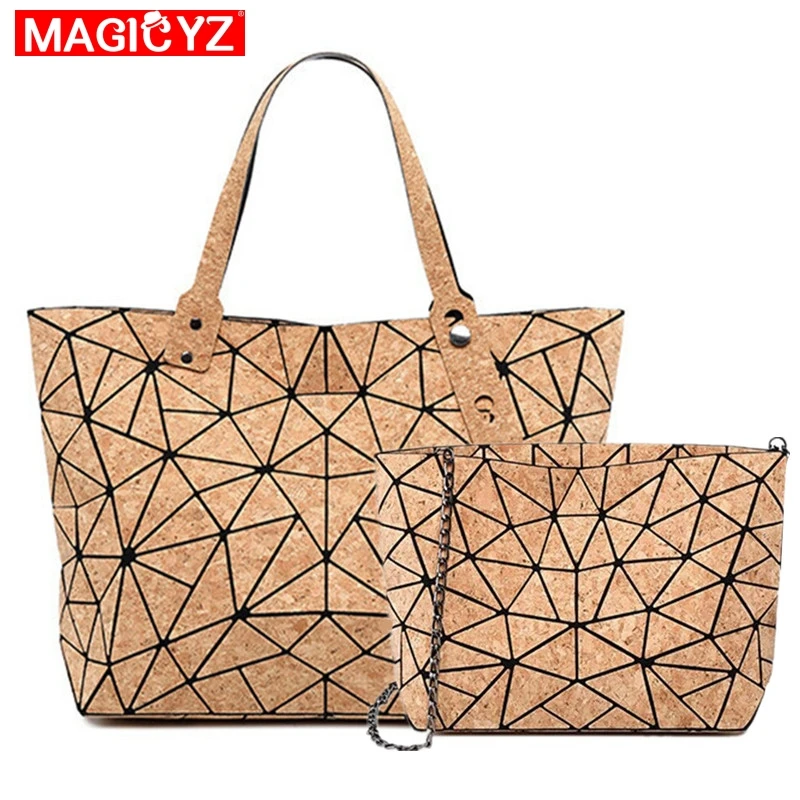 Fashion brand female shoulder bag 2pcs set Women's large-capacity Handbag New geometric diamond wood grain chain tote bag
Fashion brand female shoulder bag 2pcs set Women's large-capacity Handbag New geometric diamond wood grain chain tote bag